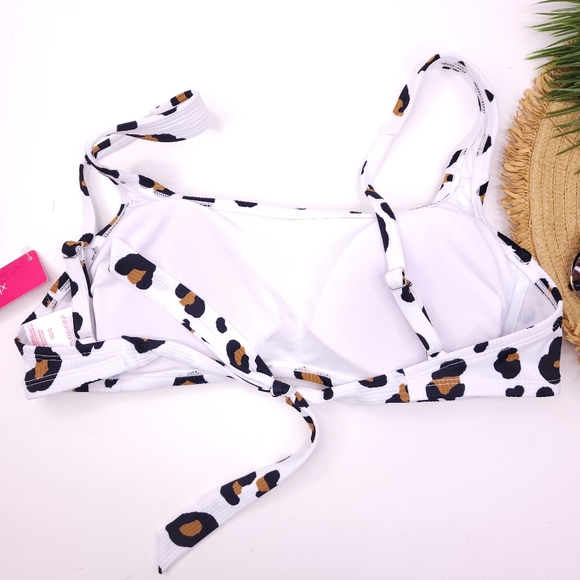 Xhilaration Animal Print Removable Pad Bikini Top - Picture 3 of 6